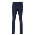 Cargar la imagen en la vista de la galería, Blue Men's Pants for Party, Wedding and Business ( Orange Plaid )
