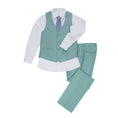 Load image into Gallery viewer, Mint Green Two Button Wedding 3 Pieces Slim Fit Men Suits
