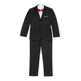 Cargar la imagen en la vista de la galería, Black Two Button Wedding 3 Pieces Slim Fit Men Suits
