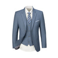 Cargar la imagen en la vista de la galería, Denim Blue Men's Two Button Blazer for Party, Wedding and Business
