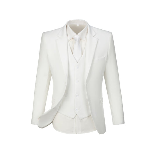 Ivory Men's Two Button Blazer for Party, Wedding and Business