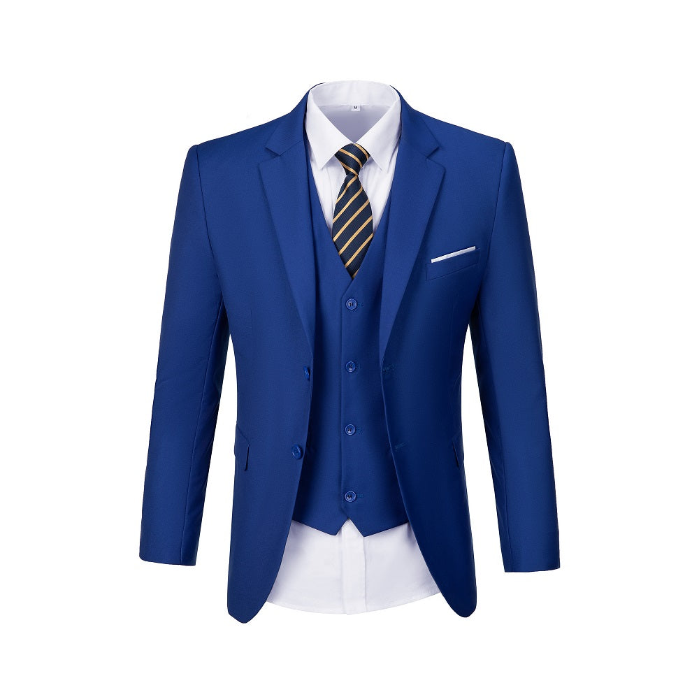 Royal Blue Men's Two Button Blazer for Party, Wedding and Business