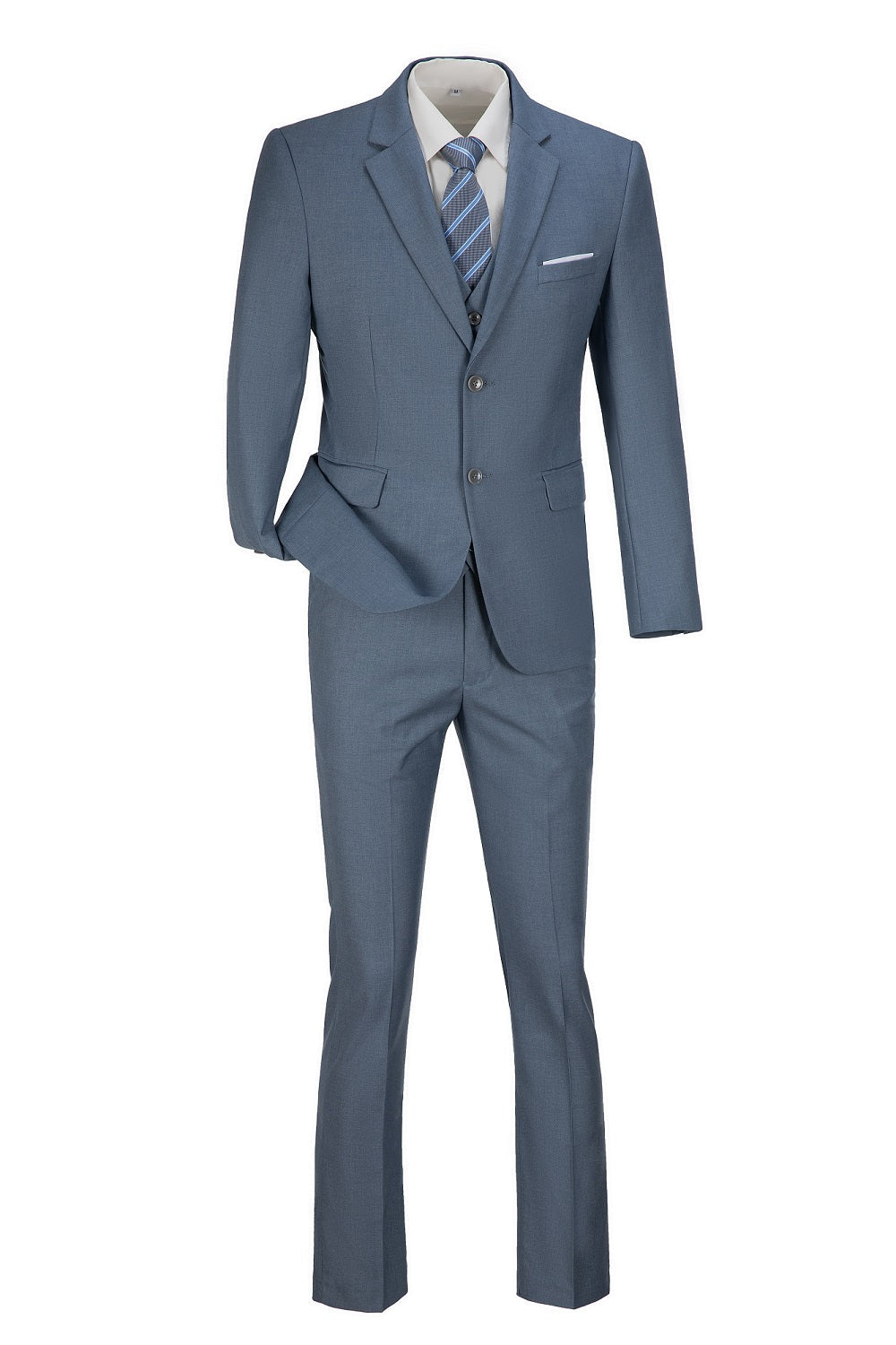 Two Button 3 Pieces Men Suits (MORE COLORS+)