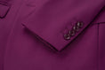 Cargar la imagen en la vista de la galería, Purple Men's Two Button Blazer for Party, Wedding and Business
