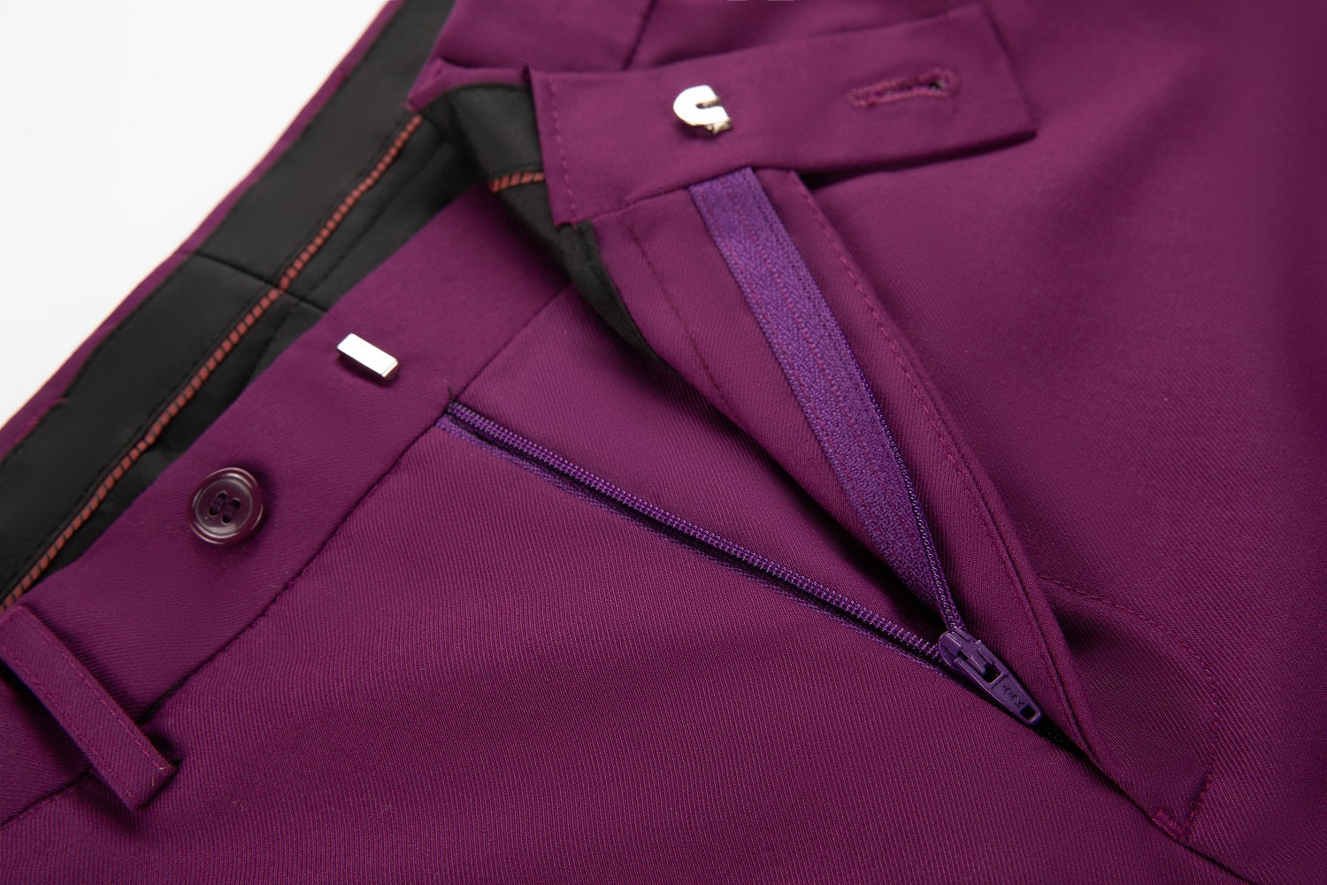 Purple Men's Pants for Party, Wedding and Business