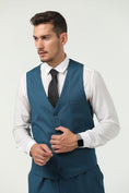 Charger l'image dans la visionneuse de la galerie, Men's Suits 2 Pieces Vest+Pants Set V-Neck Casual Waistcoat Suit
