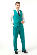 Bild in Galerie-Betrachter laden, Men's Suits 2 Pieces Vest+Pants Set V-Neck Casual Waistcoat Suit
