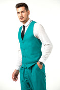 Charger l'image dans la visionneuse de la galerie, Men's Suits 2 Pieces Vest+Pants Set V-Neck Casual Waistcoat Suit
