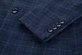 Load image into Gallery viewer, Navy Plaid Men's Blazer for Party, Wedding and Business
