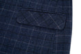 Gallery viewerに画像を読み込む, Navy Plaid Men's Blazer for Party, Wedding and Business
