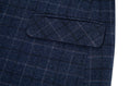 Load image into Gallery viewer, Navy Plaid Men's 3 Piece Set for Party, Wedding and Business
