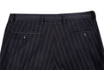 Gallery viewerに画像を読み込む, Navy Stripe Men's Pants for Party, Wedding and Business
