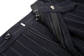 Cargar la imagen en la vista de la galería, Navy Stripe Men's Pants for Party, Wedding and Business
