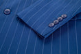 Cargar la imagen en la vista de la galería, Royal Blue Stripe Men's 3 Piece Suits
