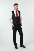 Gallery viewerに画像を読み込む, Unique Party Banquet White Navy 3 Piece Men Suits
