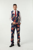 Bild in Galerie-Betrachter laden, Floral Unique Patterned Party 3 Piece Men Suits
