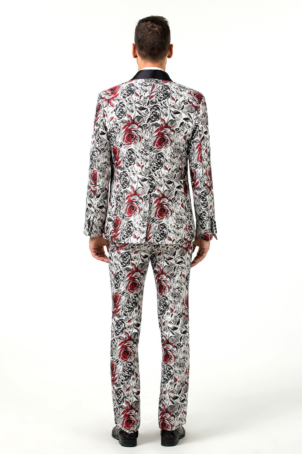 Floral Unique Patterned Party 3 Piece Men Suits