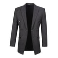 Gallery viewerに画像を読み込む, Black Plaid Men's 3 Piece Slim Fit Suit for Party, Wedding and Business
