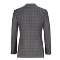 Charger l'image dans la visionneuse de la galerie, Grey Plaid Men's Blazer Set for Party, Wedding and Business
