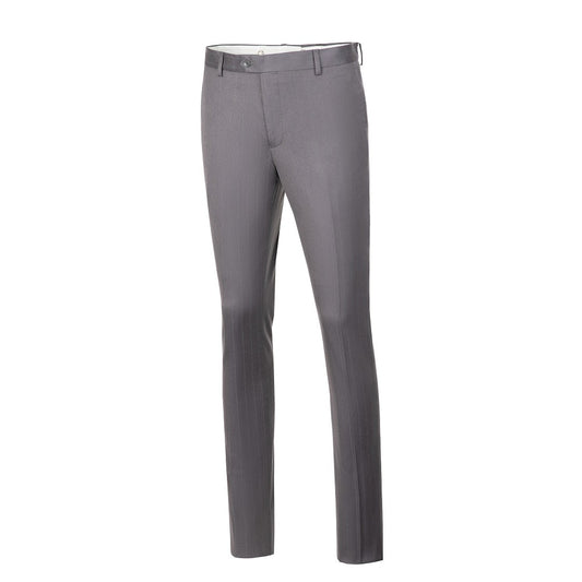 Grey Stripe Men's Pants for Party, Wedding and Business