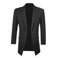 Cargar la imagen en la vista de la galería, Black Stripe Men's Double Breasted Blazer for Party, Wedding and Business
