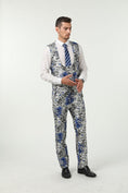 Bild in Galerie-Betrachter laden, Floral Unique Patterned Party 3 Piece Men Suits
