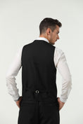 Charger l'image dans la visionneuse de la galerie, Men's Suits 2 Pieces Vest+Pants Set V-Neck Casual Waistcoat Suit
