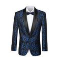 Cargar la imagen en la vista de la galería, Royal Blue Unique Patterned Men's Blazer for Party, Wedding and Business
