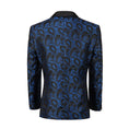 Bild in Galerie-Betrachter laden, Royal Blue Unique Patterned Men's Blazer for Party, Wedding and Business
