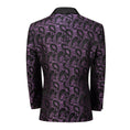 Load image into Gallery viewer, Purple Unique Patterned Men's Blazer for Party, Wedding and Business
