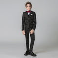 Cargar la imagen en la vista de la galería, Unique Design Slim Fit Modern 5 Piece Boys Suits
