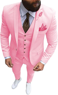 Cargar la imagen en la vista de la galería, Slim Fit One Button Formal Wedding Groomsmen Prom Tuxedo 3 Piece Suit Mens
