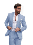 Charger l'image dans la visionneuse de la galerie, Summer Casual Linen Men's Slim Fit 2 Piece Suit
