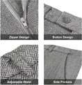 Gallery viewerに画像を読み込む, Retro Tweed Herringbone Slim Fit Notch Lapel Tuxedos Set Prom 3 Piece Men's Suit
