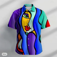 Load image into Gallery viewer, Graphic Abstract Casual Men's Shirt Party Daily Holiday Summer Turndown Short Sleeve Shirt
