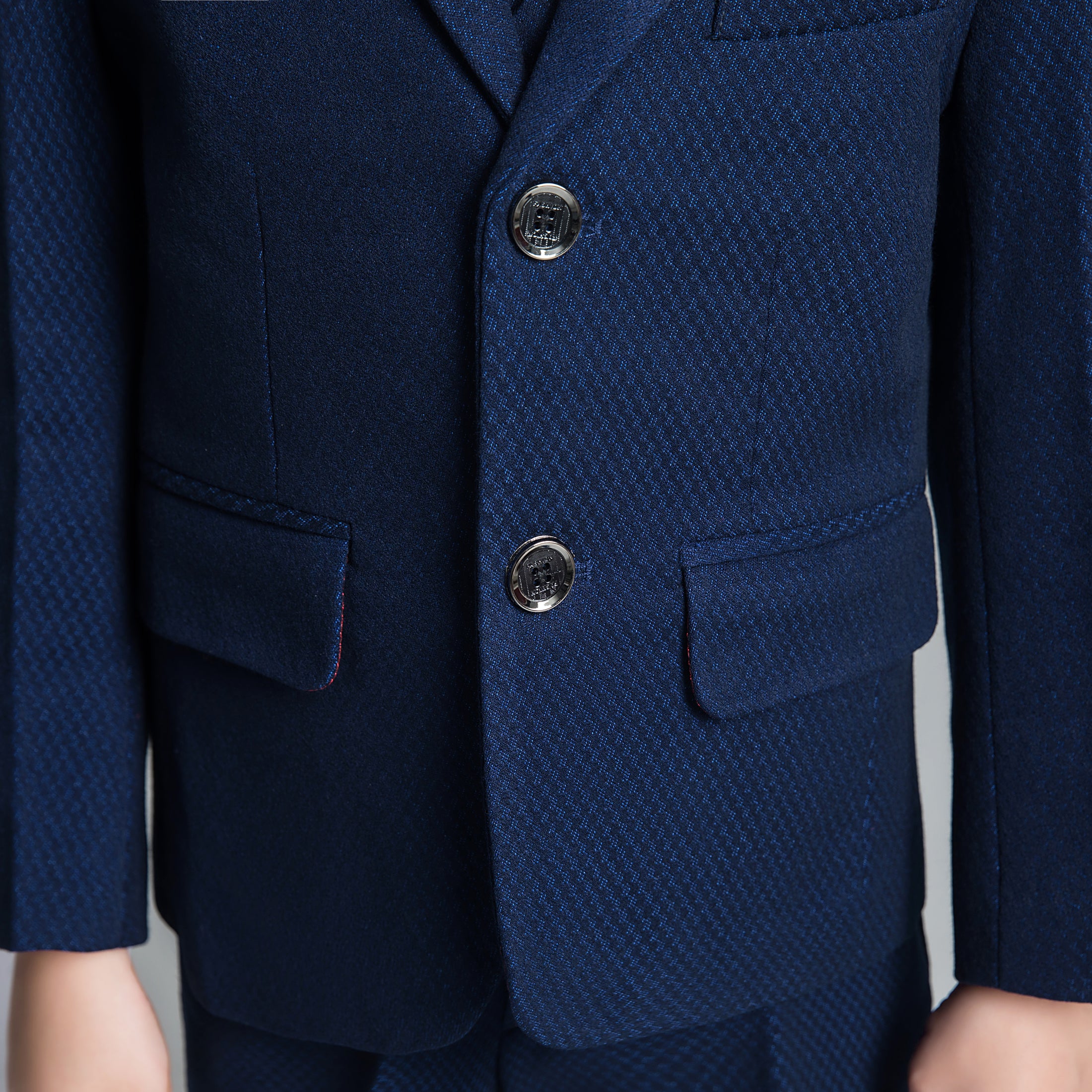 Unique Design Slim Fit Modern 5 Piece Boys Suits