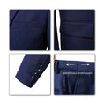 Gallery viewerに画像を読み込む, Navy Two Button Wedding 3 Pieces Slim Fit Men Suits
