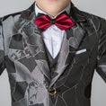 Cargar la imagen en la vista de la galería, Unique Design Slim Fit Modern 5 Piece Boys Suits
