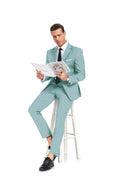 Bild in Galerie-Betrachter laden, Two Button Wedding 2 Pieces Men's Suits Jacket+Pants
