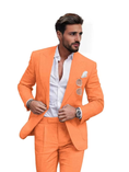 Charger l'image dans la visionneuse de la galerie, Summer Casual Linen Men's Slim Fit 2 Piece Suit
