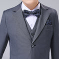 Charger l'image dans la visionneuse de la galerie, Grey Formal Classic 5 Piece Boys Suits
