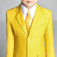 Load image into Gallery viewer, Yellow Popular Suits 5 Piece Boys Suits
