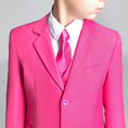 Load image into Gallery viewer, Pink Kid Boys Formal Classic Suits Set 5 Piece Boys Suits
