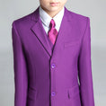 Load image into Gallery viewer, Purple Kid Boys Classic 5 Piece Boys Suits
