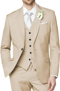 Cargar la imagen en la vista de la galería, Wedding Groomsmen Prom Business 3 Piece Men's Suit
