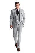 Charger l'image dans la visionneuse de la galerie, Retro Slim Fit Groom Tuxedos 3 Piece Men's Suits
