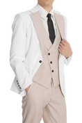 Cargar la imagen en la vista de la galería, Fashion Slim Fit Wedding Prom 3 Piece Mens Suits
