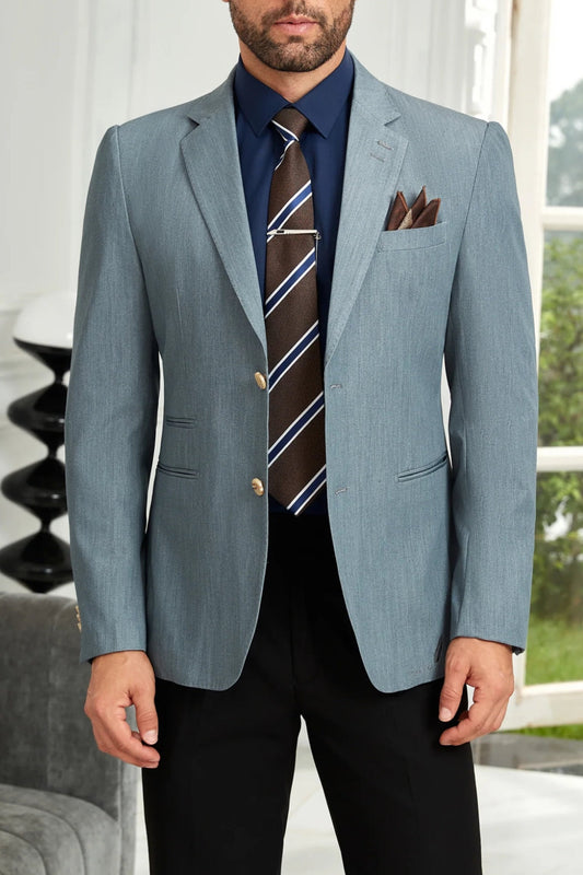 Designer Style Unique Design Two Button Men's Blazer