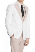 Cargar la imagen en la vista de la galería, Fashion Slim Fit Wedding Prom 3 Piece Mens Suits
