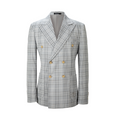 Gallery viewerに画像を読み込む, Designer Style New Double Breasted Men's Two Button Plaid Blazer
